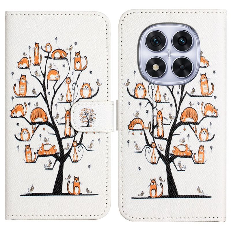 Flip Case Leren Xiaomi Redmi Note 14 Pro 5g Kat In Boom