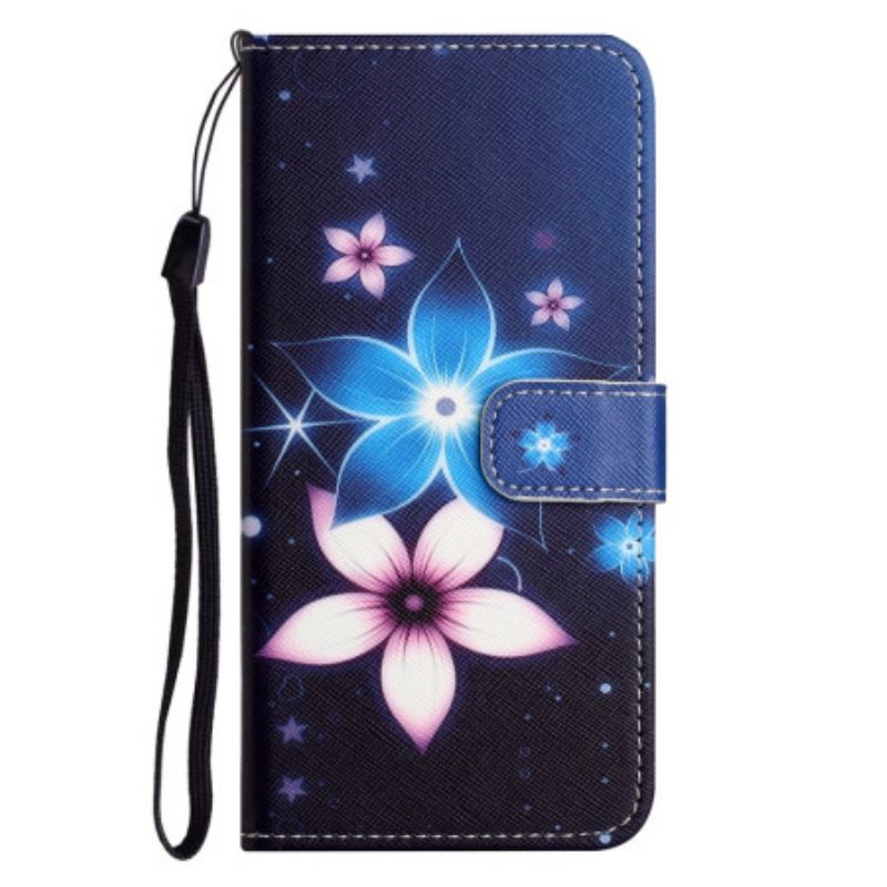 Flip Case Leren Xiaomi Redmi Note 14 Pro 5g Maanbloemen