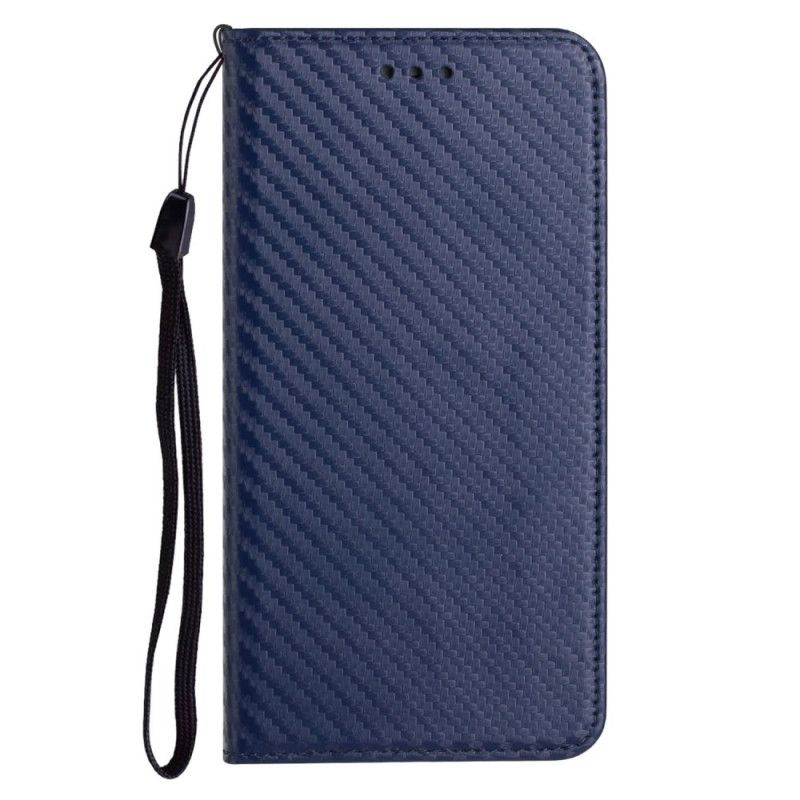 Folio-hoesje Voor Xiaomi Redmi Note 14 Pro 5g Koolstofvezel Met Riem