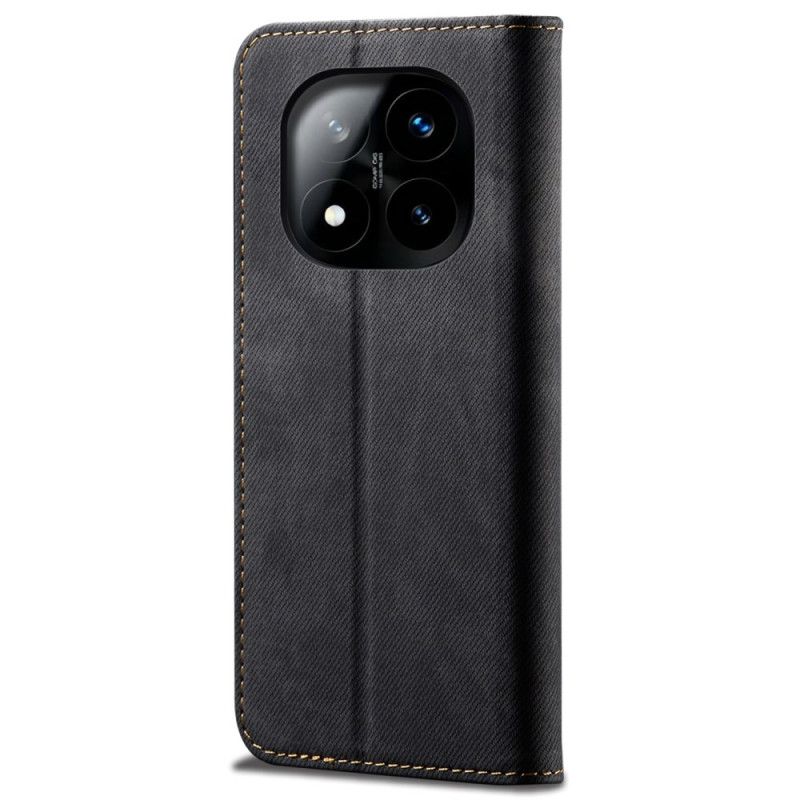 Folio-hoesje Xiaomi Redmi Note 14 Pro 5g Denimstof Bescherming Hoesje