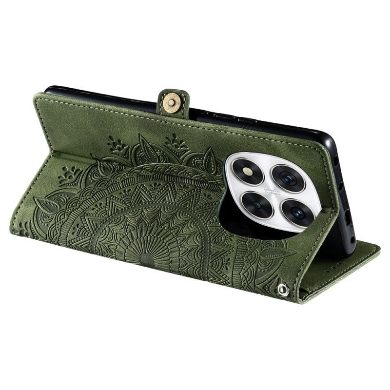 Folio-hoesje Xiaomi Redmi Note 14 Pro 5g Mandala Suède-effect