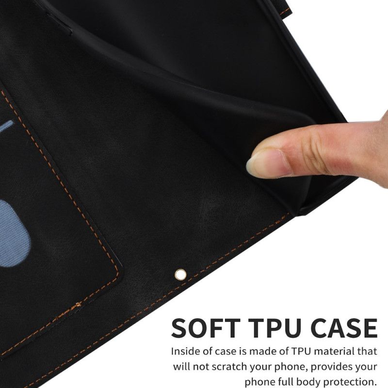 Folio-hoesje Xiaomi Redmi Note 14 Pro 5g Telefoonhoesje Bloemenprint Met Bandje