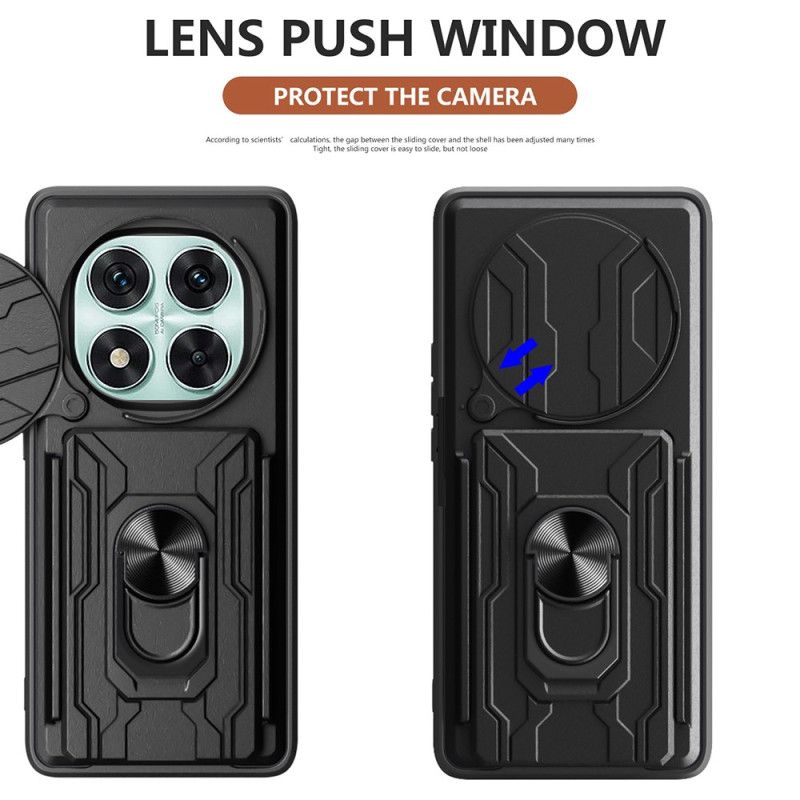 Hoesje Voor Xiaomi Redmi Note 14 Pro 5g Schuifbare Cameracover En Standaard