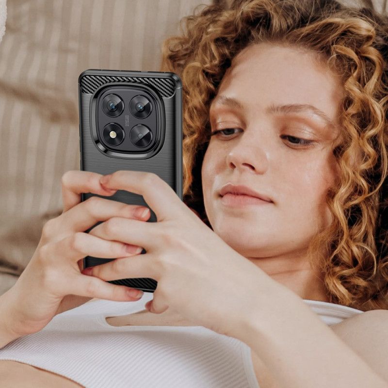 Hoesje Xiaomi Redmi Note 14 Pro 5g Geborsteld Koolstofvezel