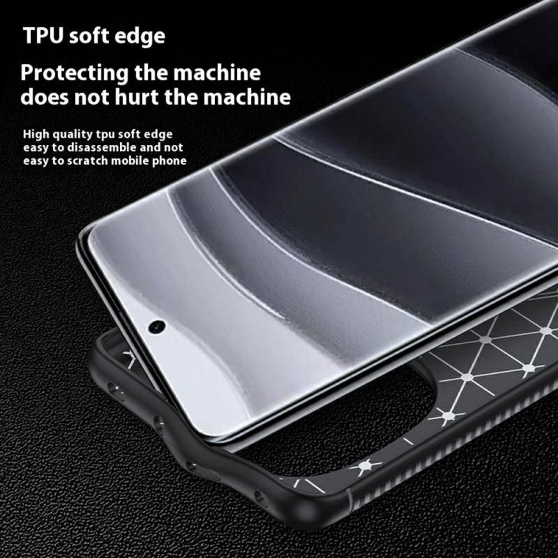 Hoesje Xiaomi Redmi Note 14 Pro 5g Klassieke Koolstofvezel