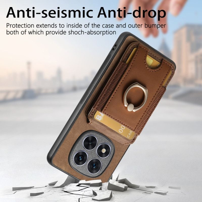 Hoesje Xiaomi Redmi Note 14 Pro 5g Magnetische Kaarthouder Met Verticale Klep