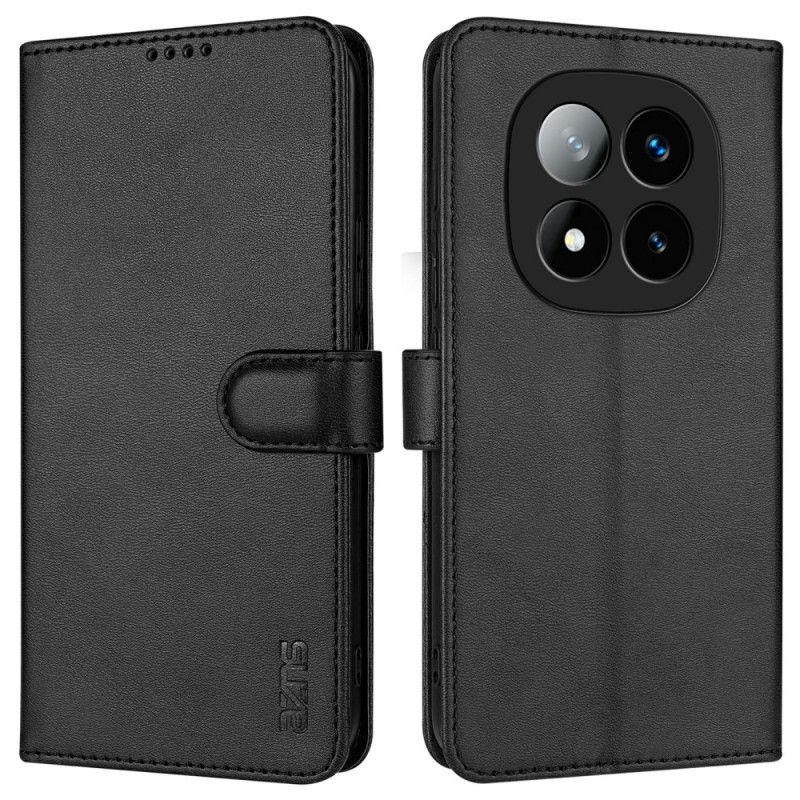 Leren Hoesje Xiaomi Redmi Note 14 Pro 5g Azns Suède-effect Bescherming Hoesje