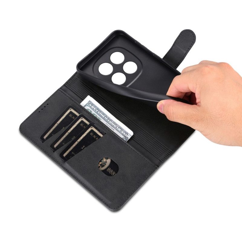 Leren Hoesje Xiaomi Redmi Note 14 Pro 5g Azns Suède-effect Bescherming Hoesje