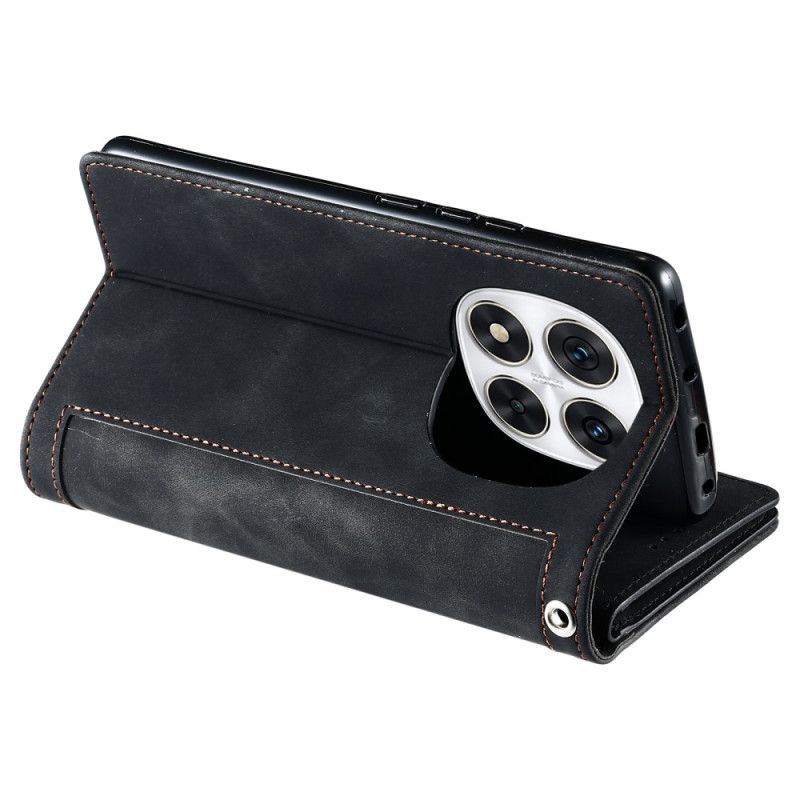 Leren Hoesje Xiaomi Redmi Note 14 Pro 5g Kaarthouder Bescherming Hoesje