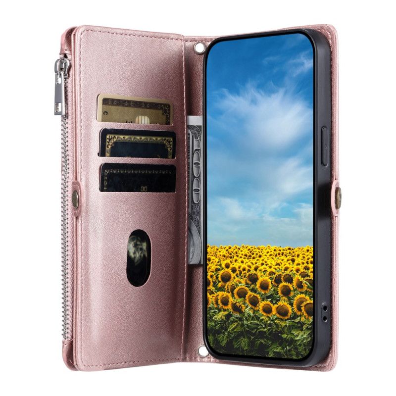 Leren Hoesje Xiaomi Redmi Note 14 Pro 5g Portemonnee Met Riem Bescherming Hoesje