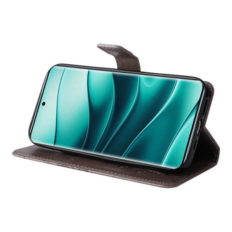 Leren Hoesje Xiaomi Redmi Note 14 Pro 5g Reuzenvlinders Bescherming Hoesje