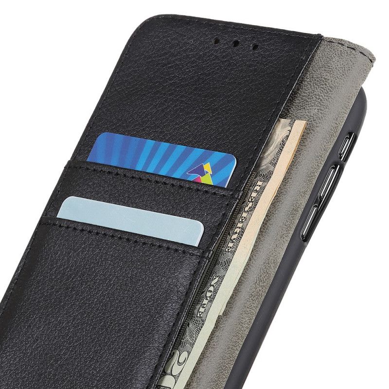 Bescherming Hoesje Alcatel 3l (2021) / 1s (2021) Premium Litchi Leer