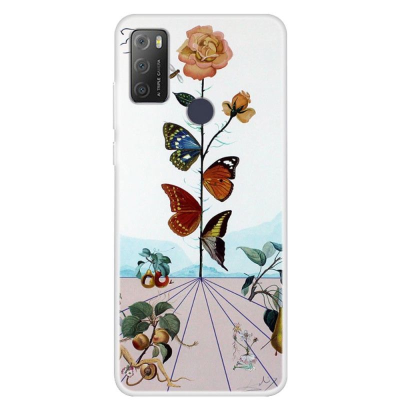 Case Hoesje Alcatel 3l (2021) / 1s (2021) Telefoonhoesje Vlinders Van De Natuur