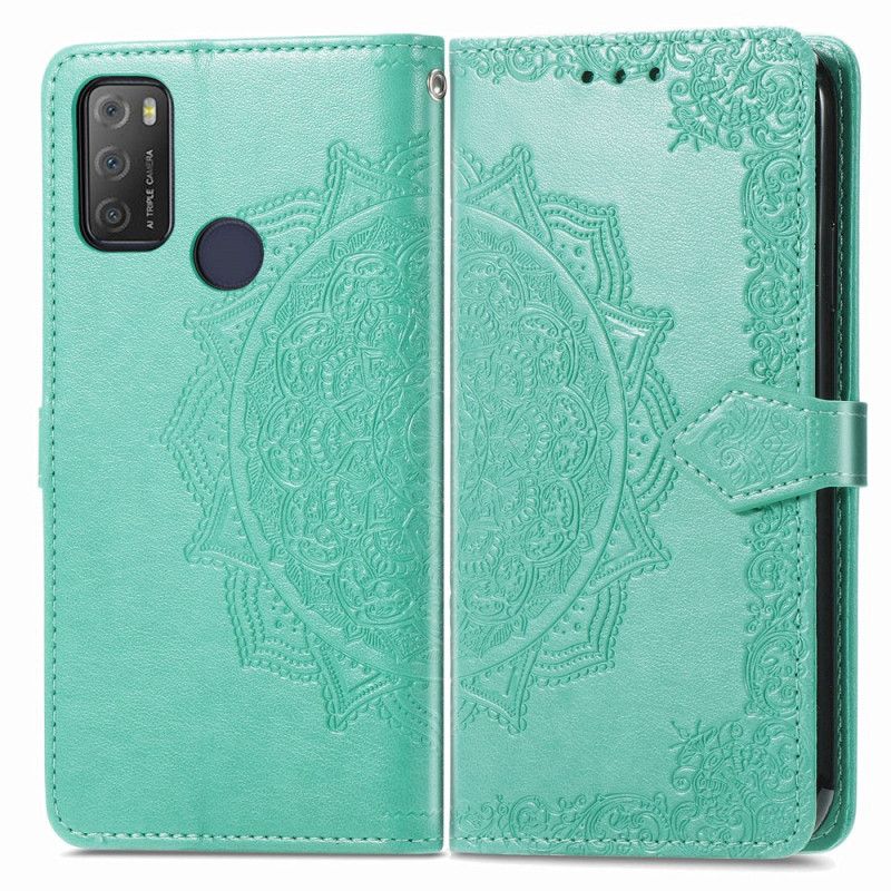 Flip Case Leren Alcatel 3l (2021) / 1s (2021) Mandala Middeleeuwen