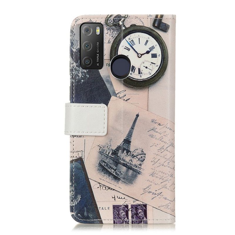 Folio-hoesje Alcatel 3l (2021) / 1s (2021) Telefoonhoesje Eiffeltoren Van De Dichter