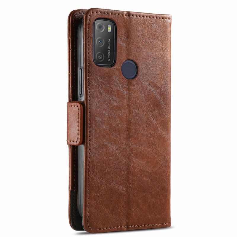 Folio-hoesje Alcatel 3l (2021) / 1s (2021) Tweekleurige Dubbele Sluiting