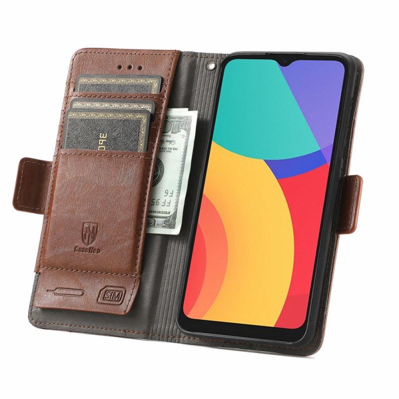 Folio-hoesje Alcatel 3l (2021) / 1s (2021) Tweekleurige Dubbele Sluiting