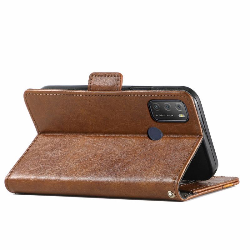 Folio-hoesje Alcatel 3l (2021) / 1s (2021) Tweekleurige Dubbele Sluiting