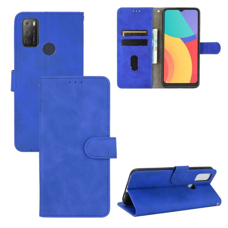 Leren Hoesje Voor Alcatel 3l (2021) / 1s (2021) Huid-aanraking