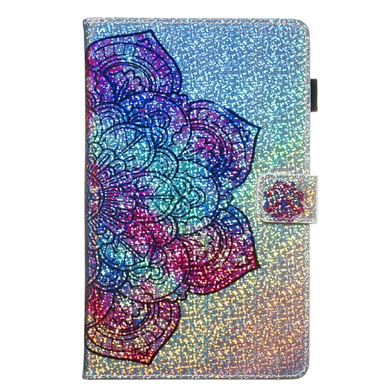 Cover Folio-hoesje Samsung Galaxy Tab S5e Telefoonhoesje Glitter Mandala