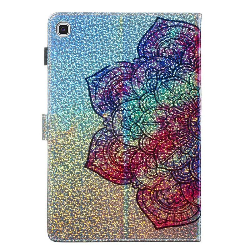 Cover Folio-hoesje Samsung Galaxy Tab S5e Telefoonhoesje Glitter Mandala