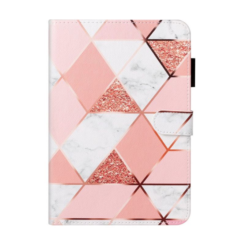 Flip Case Leren Samsung Galaxy Tab S5e Geometrie Marmer