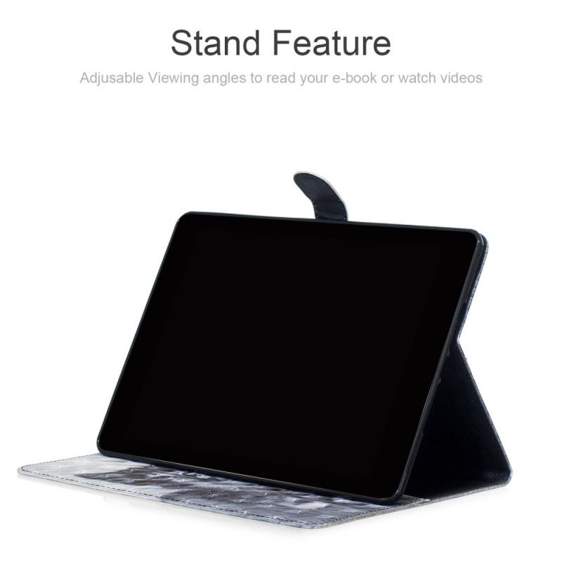 Flip Case Leren Samsung Galaxy Tab S5e Kitten