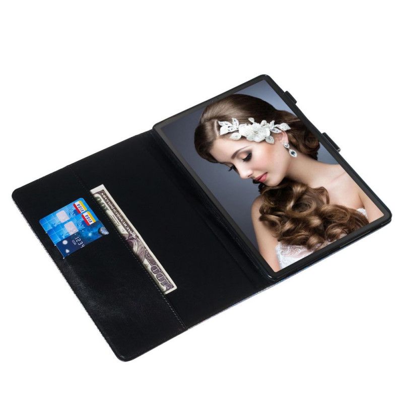 Leren Hoesje Samsung Galaxy Tab S5e Glitterpanda