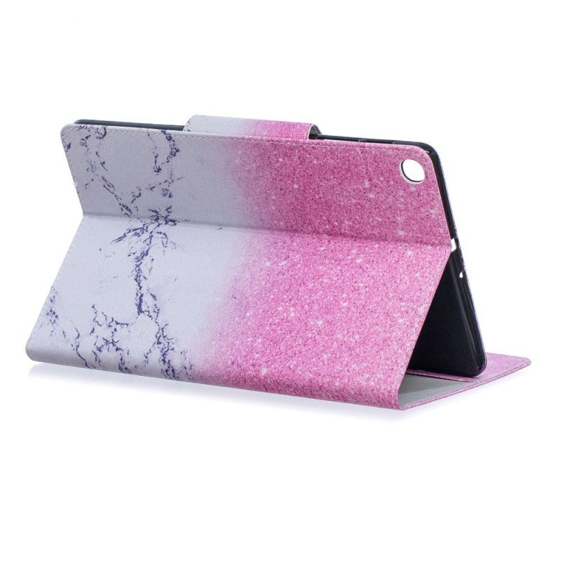 Leren Hoesje Samsung Galaxy Tab S5e Marmeren Dessin