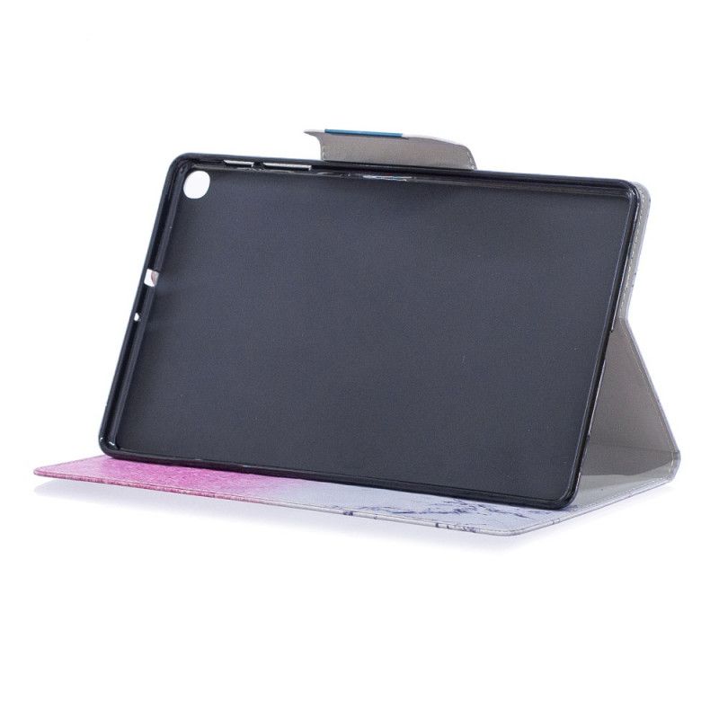 Leren Hoesje Samsung Galaxy Tab S5e Marmeren Dessin