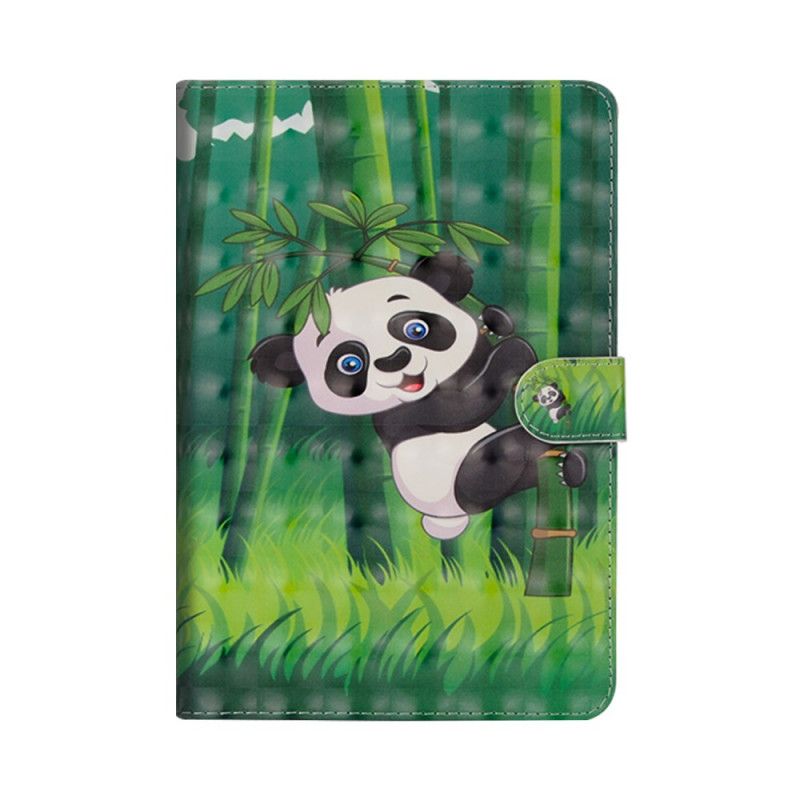Leren Hoesje Samsung Galaxy Tab S5e Panda