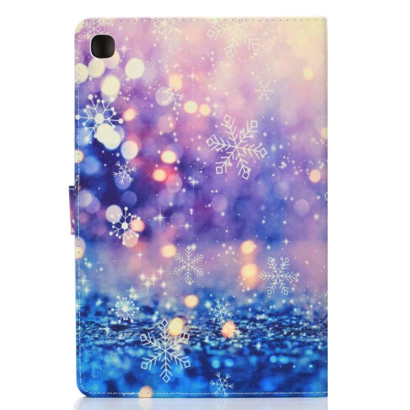 Leren Hoesje Samsung Galaxy Tab S5e Telefoonhoesje Licht En Vlokken
