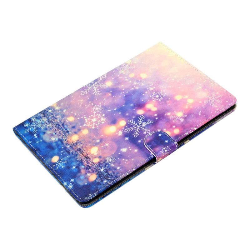 Leren Hoesje Samsung Galaxy Tab S5e Telefoonhoesje Licht En Vlokken