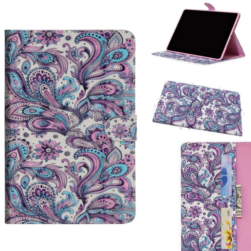 Leren Hoesje voor Samsung Galaxy Tab S5e Paisley Patroon