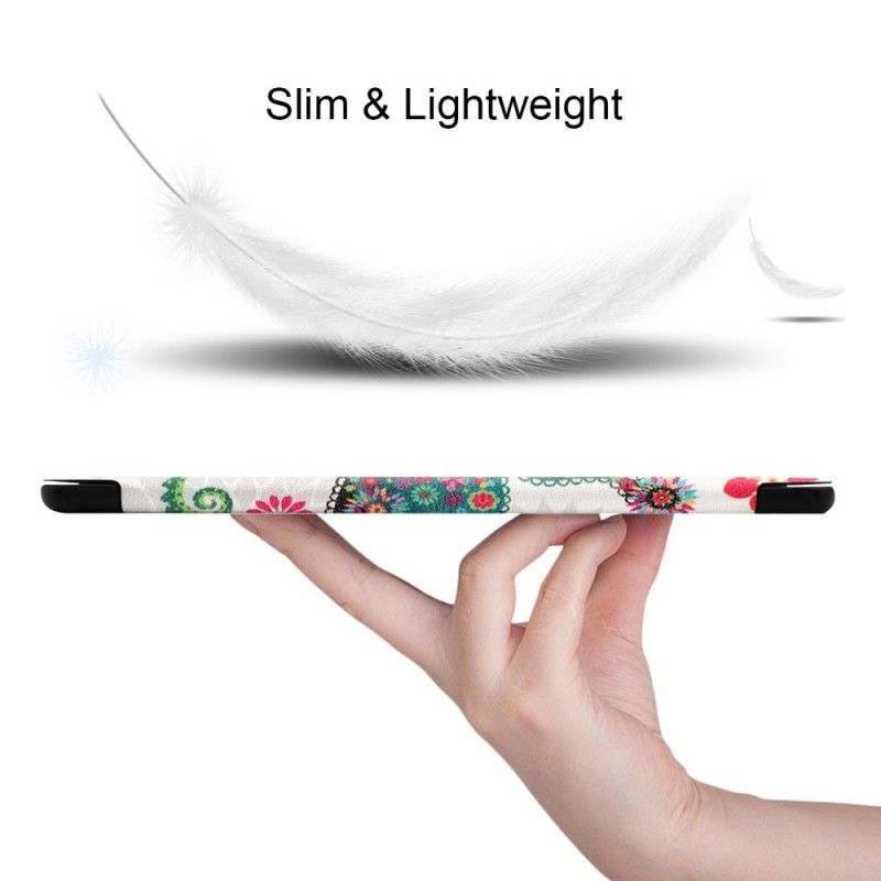 Smart Case Samsung Galaxy Tab S5e Retro Vlinders En Bloemen