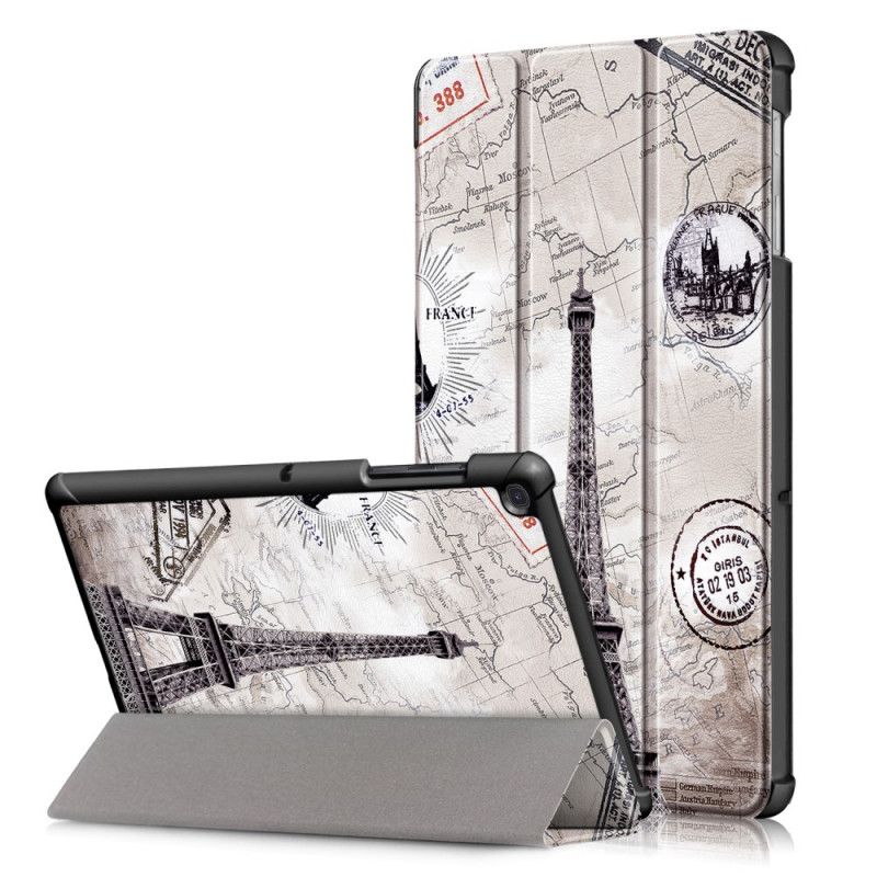 Smart Case Samsung Galaxy Tab S5e Versterkte Retro Eiffeltoren