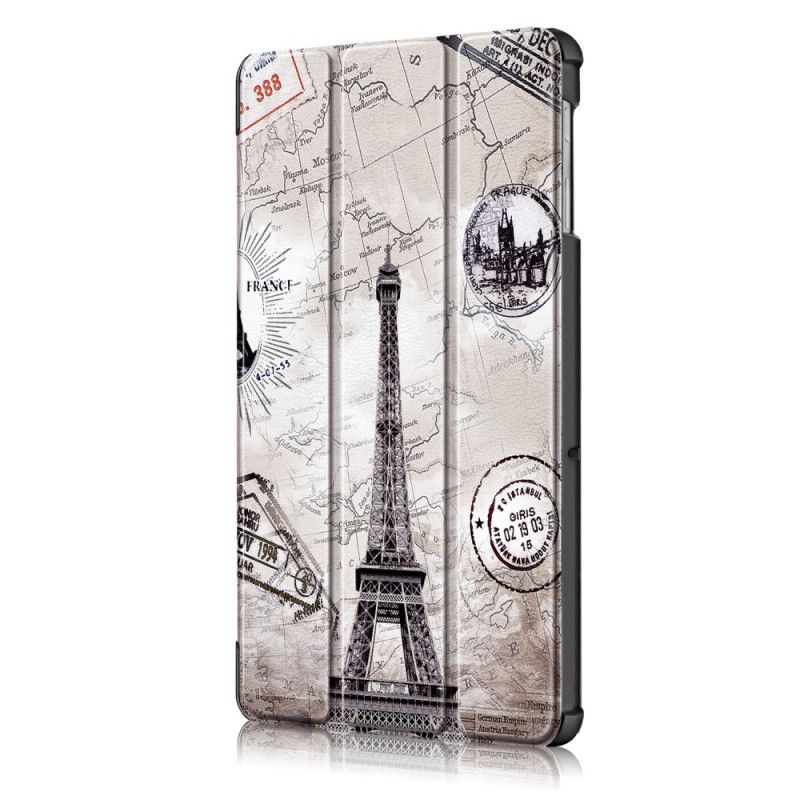 Smart Case Samsung Galaxy Tab S5e Versterkte Retro Eiffeltoren