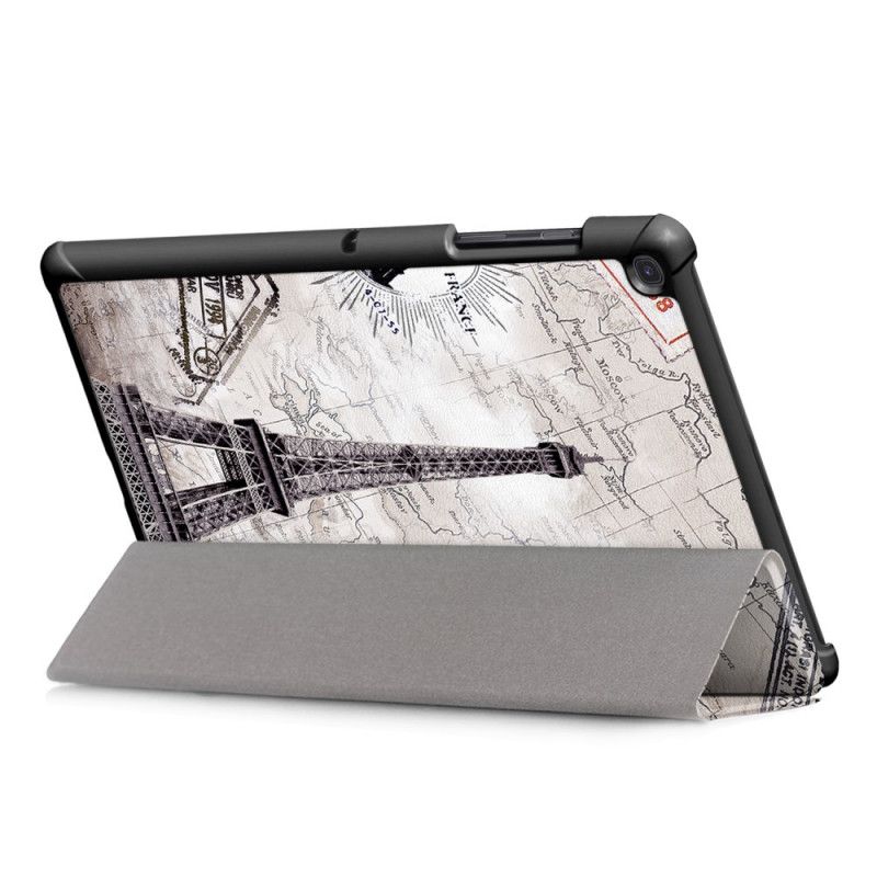 Smart Case Samsung Galaxy Tab S5e Versterkte Retro Eiffeltoren