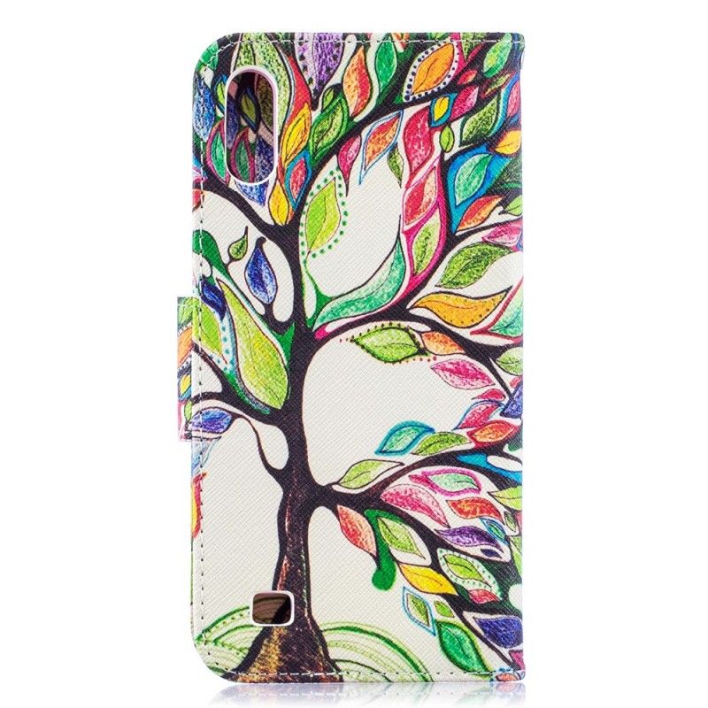 Bescherming Hoesje Samsung Galaxy A10 Telefoonhoesje Gekleurde Boom