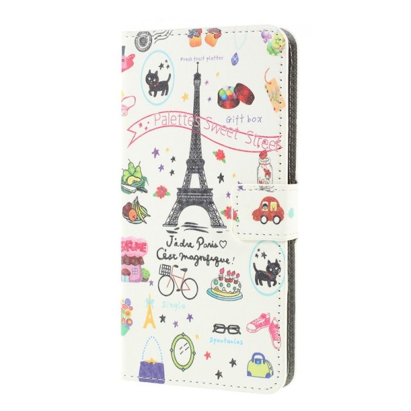 Bescherming Hoesje Samsung Galaxy A10 Telefoonhoesje Ik Hou Van Parijs