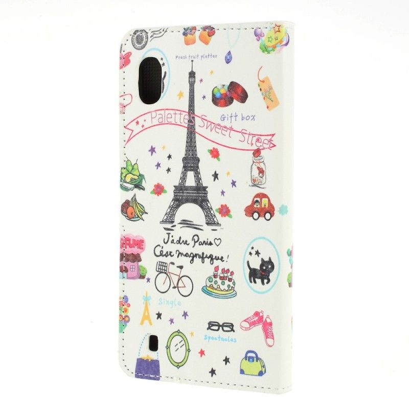 Bescherming Hoesje Samsung Galaxy A10 Telefoonhoesje Ik Hou Van Parijs
