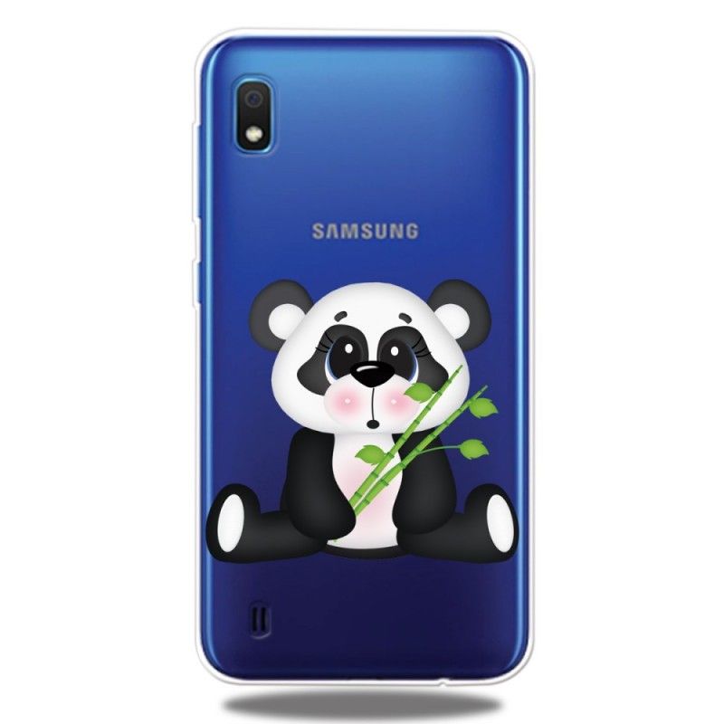Case Hoesje Samsung Galaxy A10 Telefoonhoesje Transparante Droevige Panda