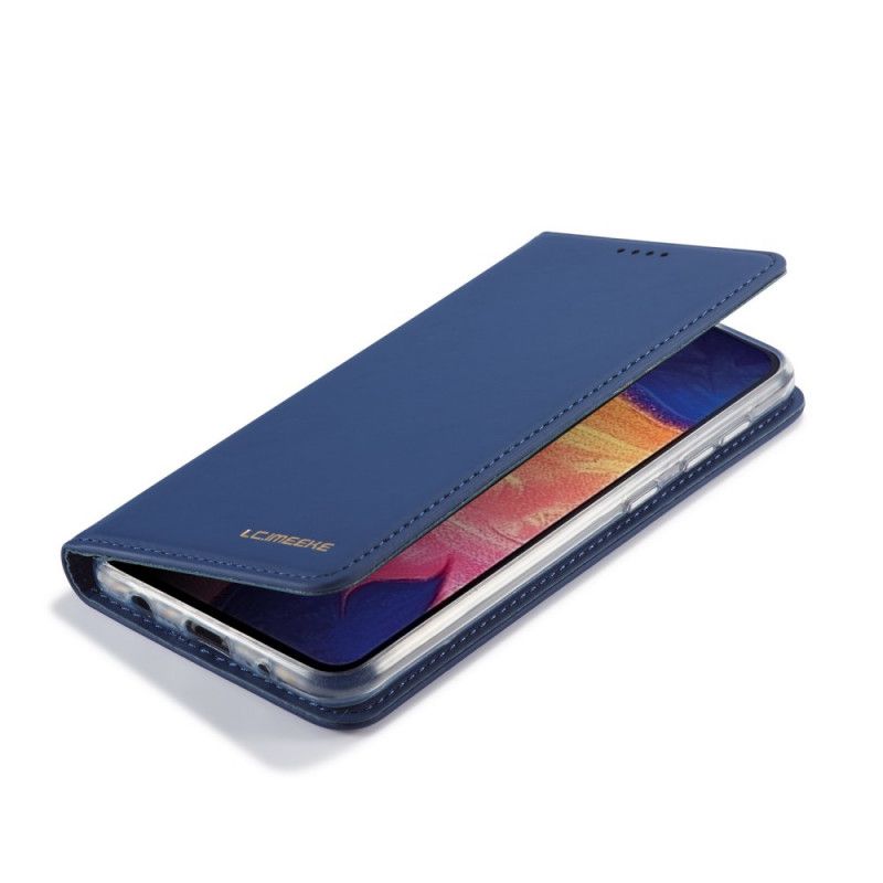 Folio-hoesje Samsung Galaxy A10 Rood Zwart Toekomstig Lc.Imeeke