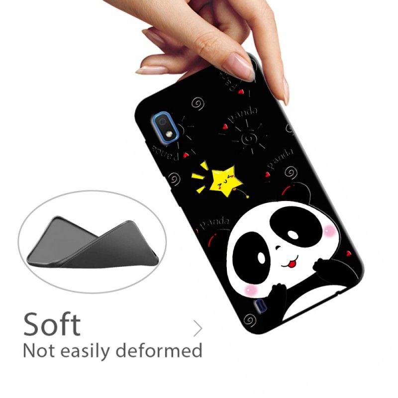 Hoesje Samsung Galaxy A10 Telefoonhoesje Panda-Ster