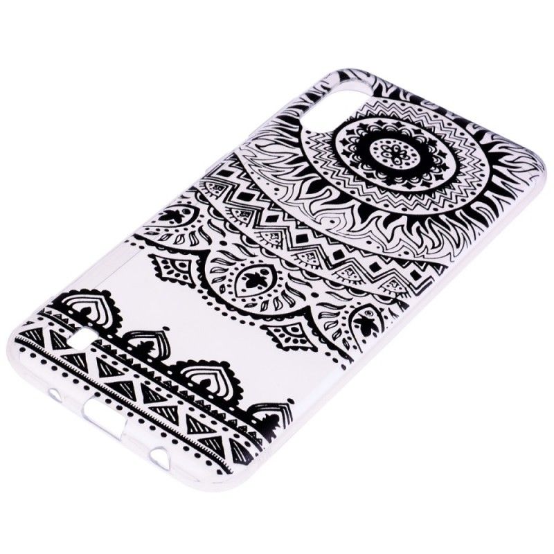 Hoesje Samsung Galaxy A10 Telefoonhoesje Transparante Bloemen Mandala