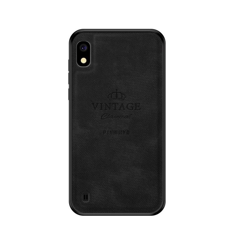 Hoesje voor Samsung Galaxy A10 Rood Grijs Eervolle Vintage Pinwuyo