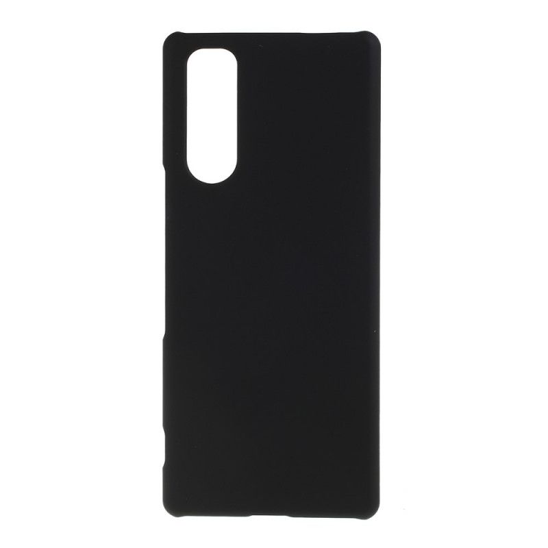 Case Hoesje Sony Xperia 5 Rood Zwart Telefoonhoesje Rubber Meer