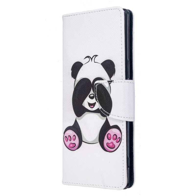 Leren Hoesje Sony Xperia 5 Leuke Panda
