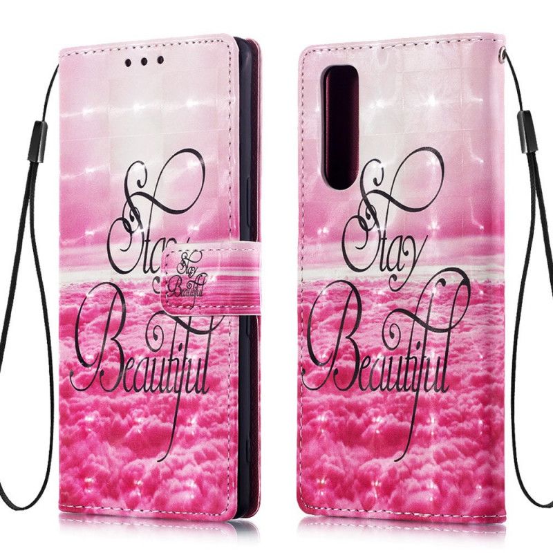 Leren Hoesje voor Sony Xperia 5 Blijf Mooi
