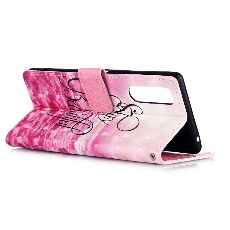 Leren Hoesje voor Sony Xperia 5 Blijf Mooi